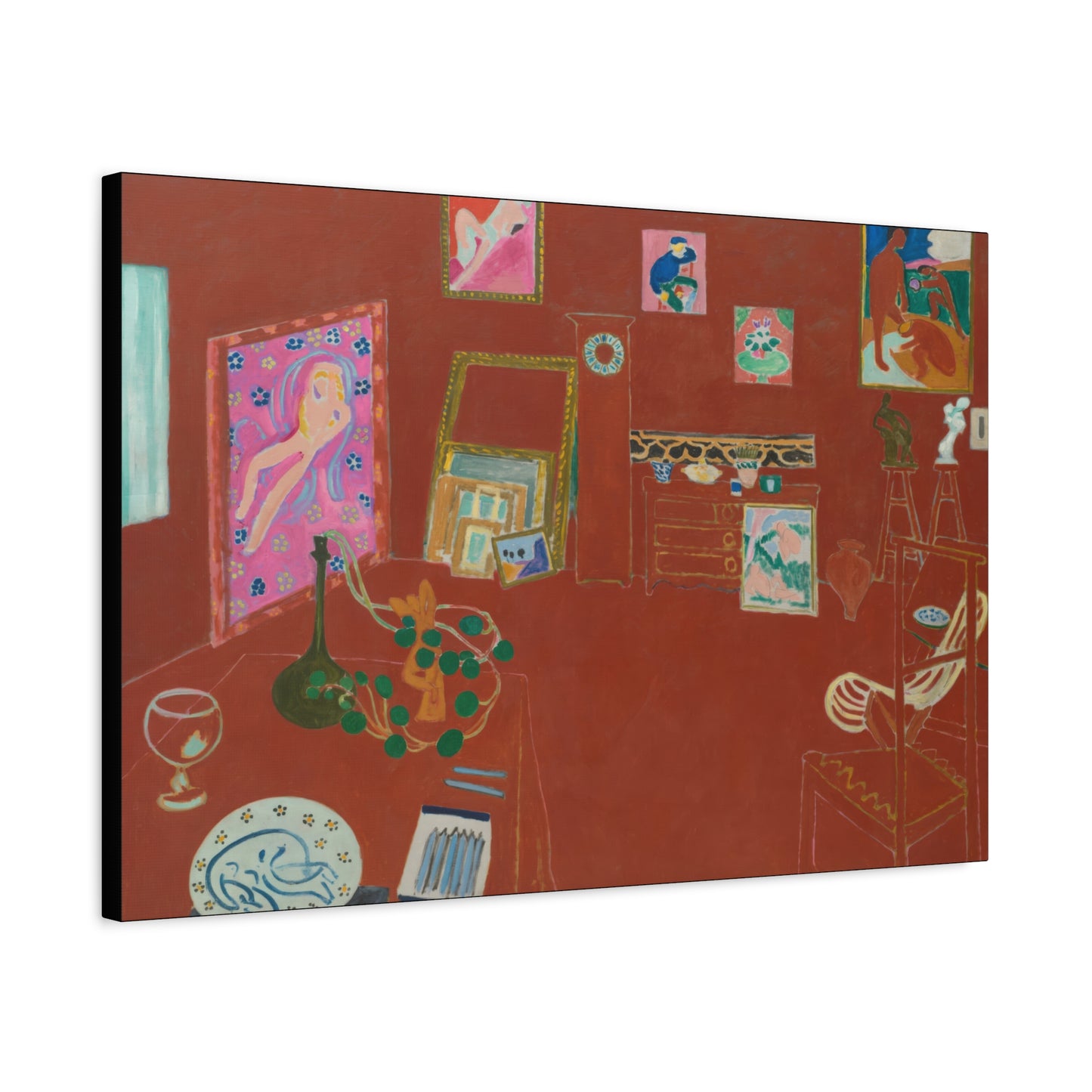 Matisse, Henri - The Red Studio (1911) - Canvas Block, unframed