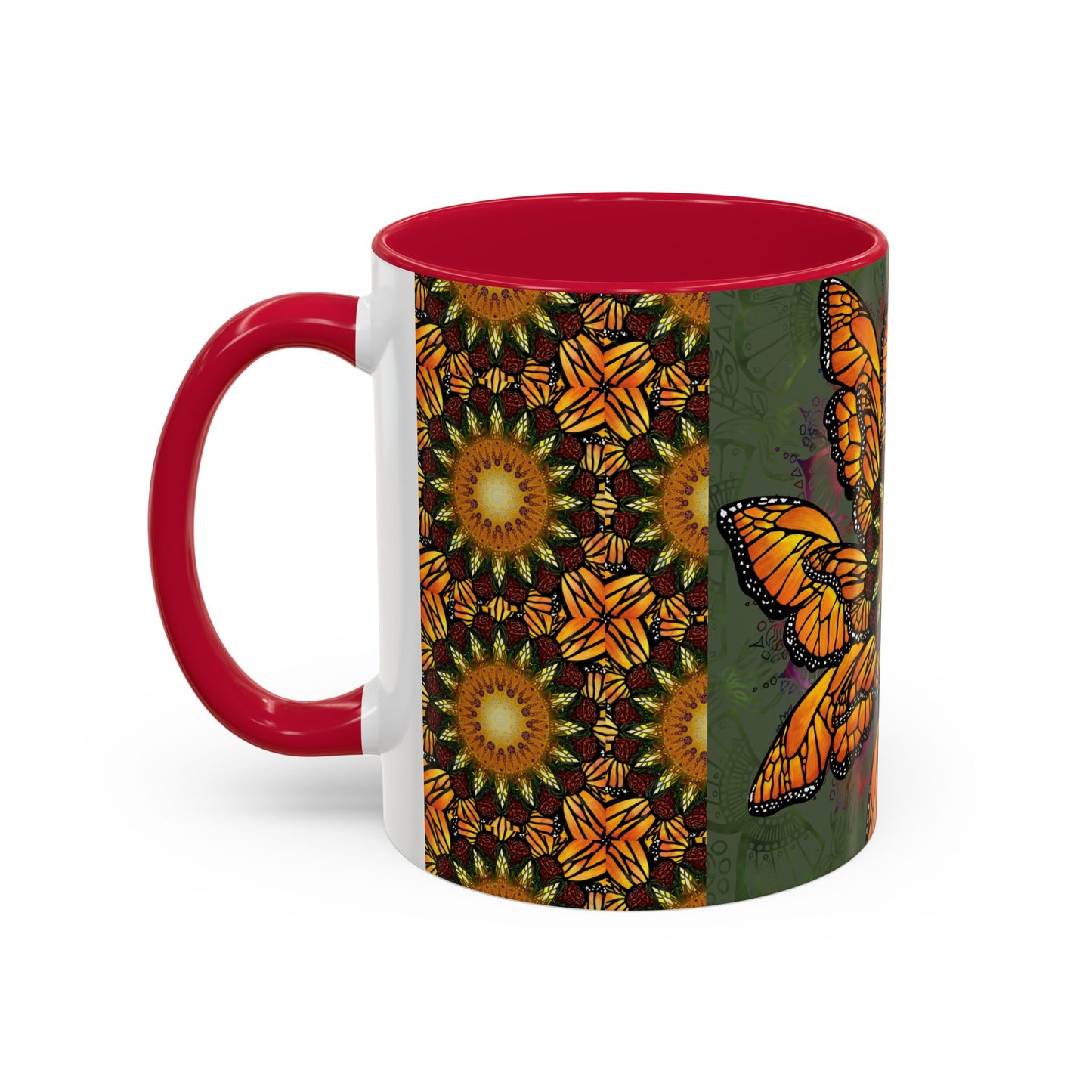 Pacio, Adam - Monarch Butterfly Mandala - Colorful Accent Mugs