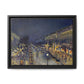 Pissarro, Camille - The Boulevard Montmartre At Night (1897) - Matte Canvas, Framed