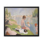 Seurat, Georges - Bathers at Asnières (1884) - Matte Canvas, Framed