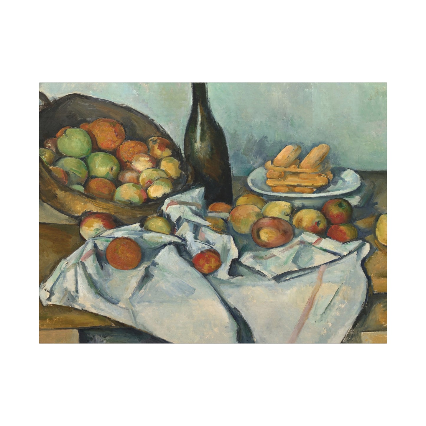 Cézanne, Paul - Basket of Apples (1893) - Canvas Block, unframed
