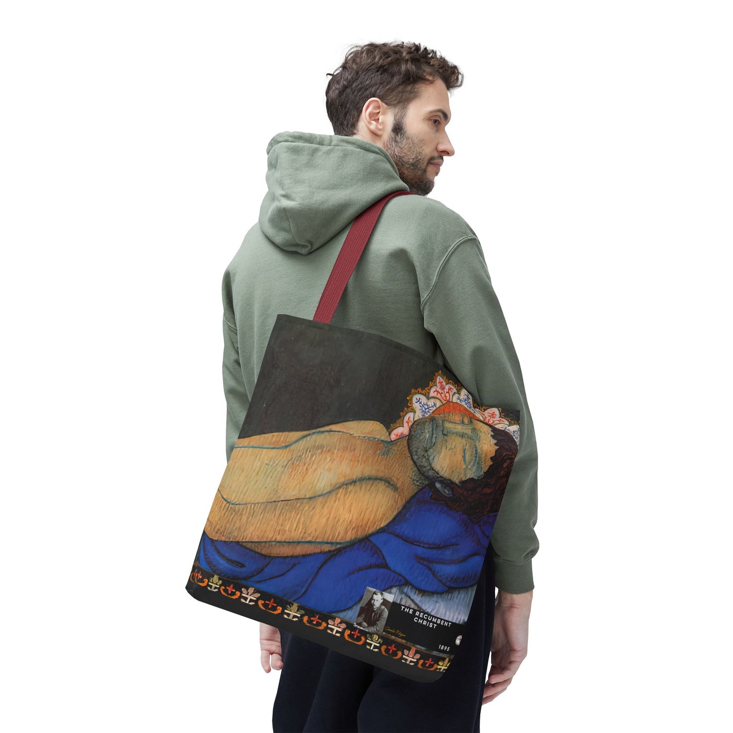 Filiger, Charles - The Recumbent Christ (1895) - Tote Bag