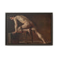 Courbet, Gustave - Study of a Nude Man (1840) - Matte Canvas, Framed