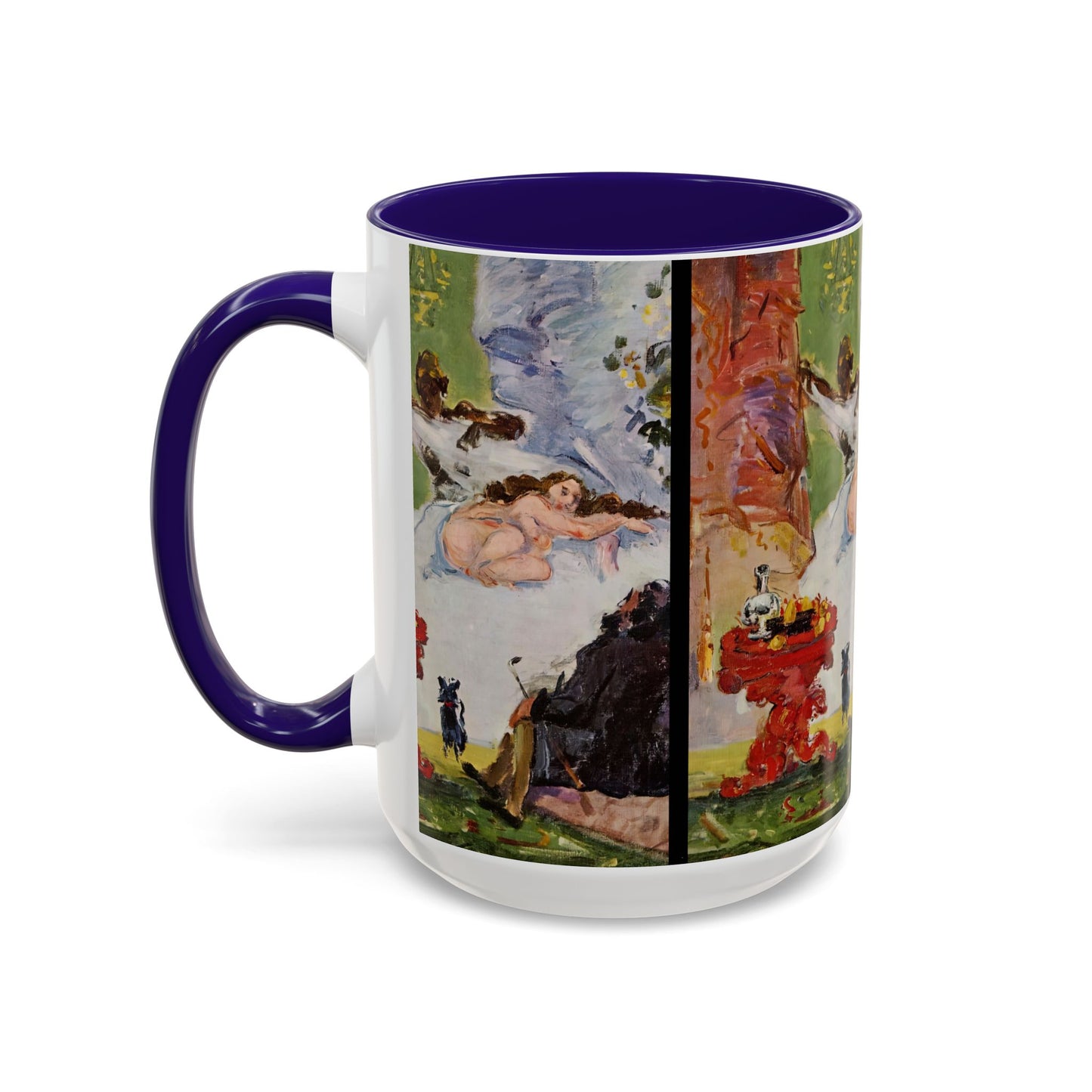Cézanne, Paul - A Modern Olympia (1874) - Colorful Accent Mugs