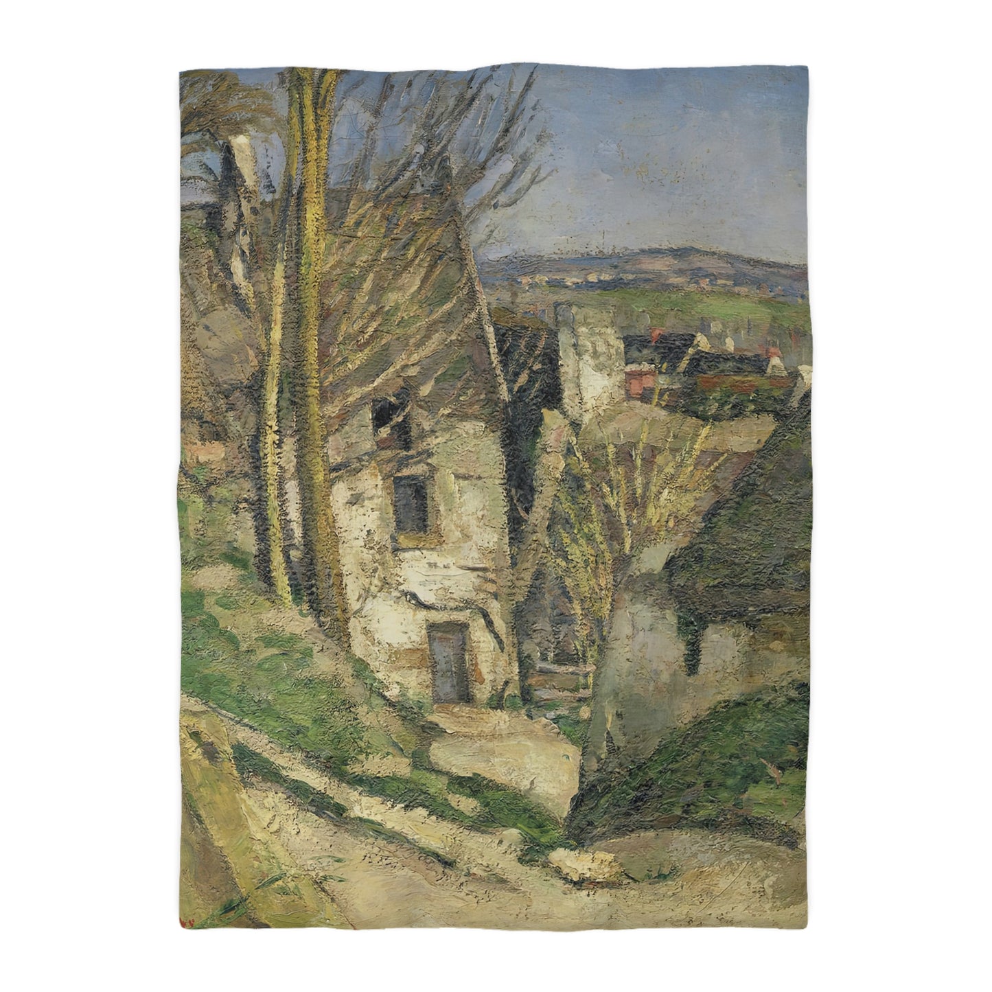 Cézanne, Paul - The House of the Hanged Man, Auvers-sur-Oise (1874) - Microfiber Duvet Cover