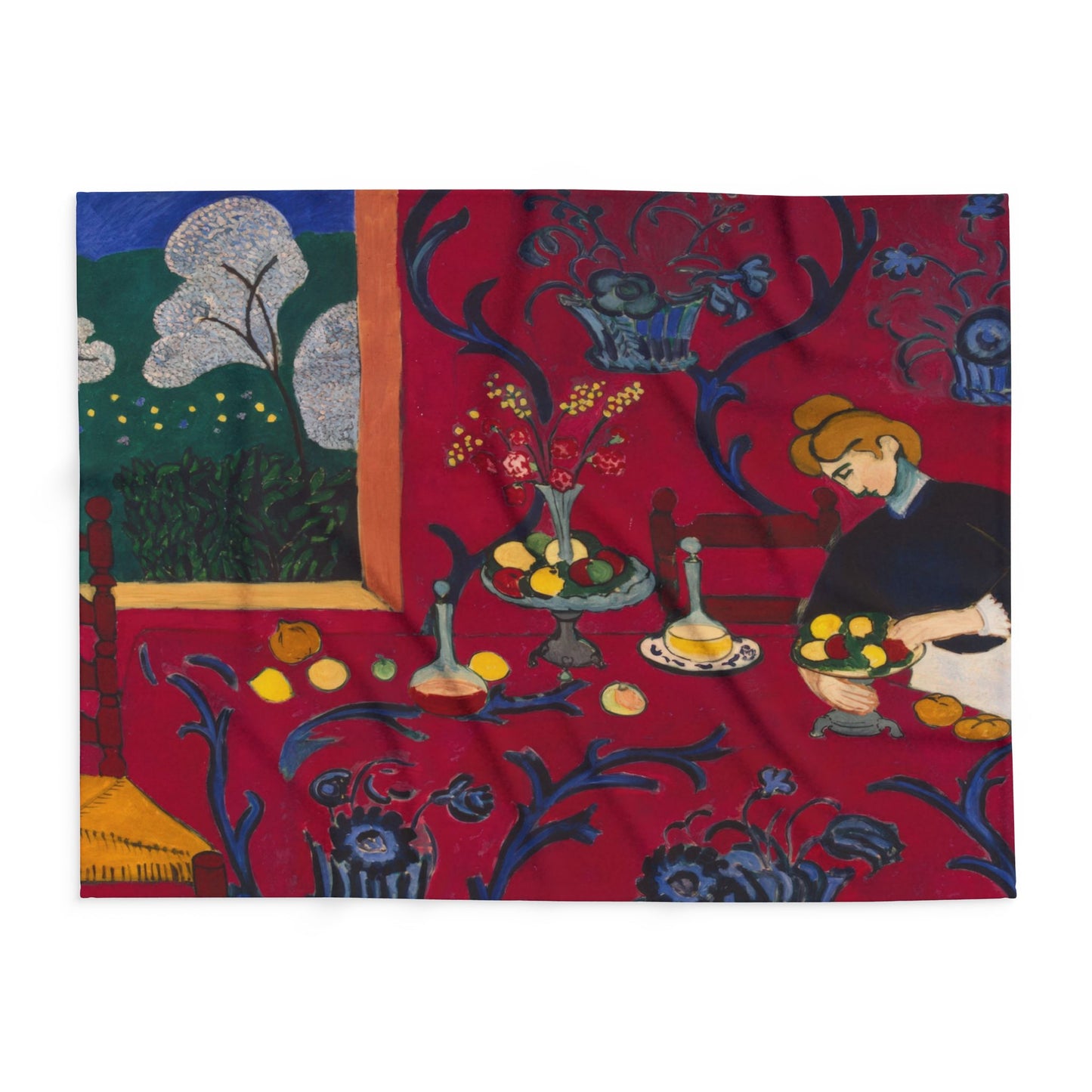 Matisse, Henri - The Dessert Harmony in Red (1908) - Arctic Fleece Blanket