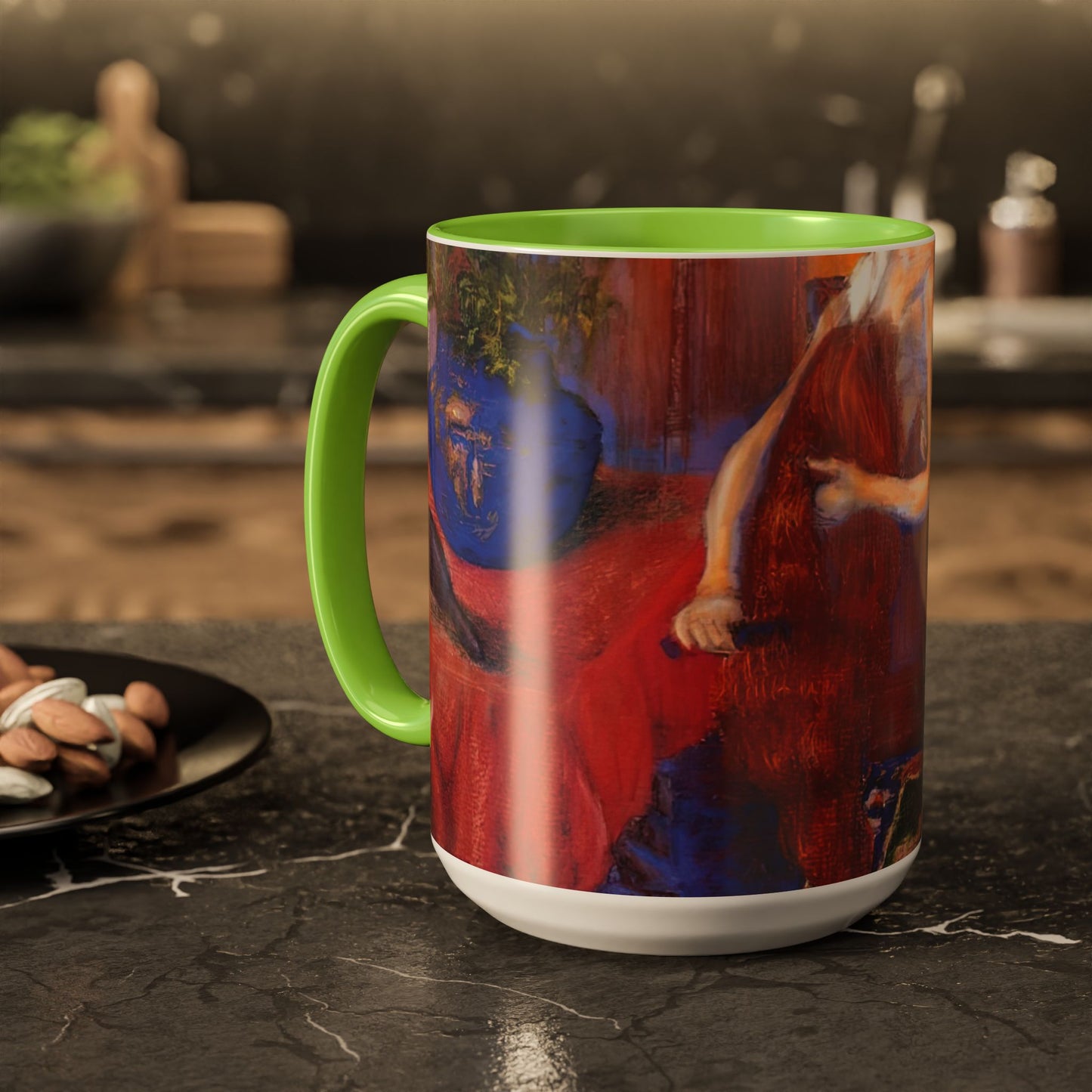 Ranson, Paul - The Golden Head of Hair (1909) - Colorful Accent Mugs