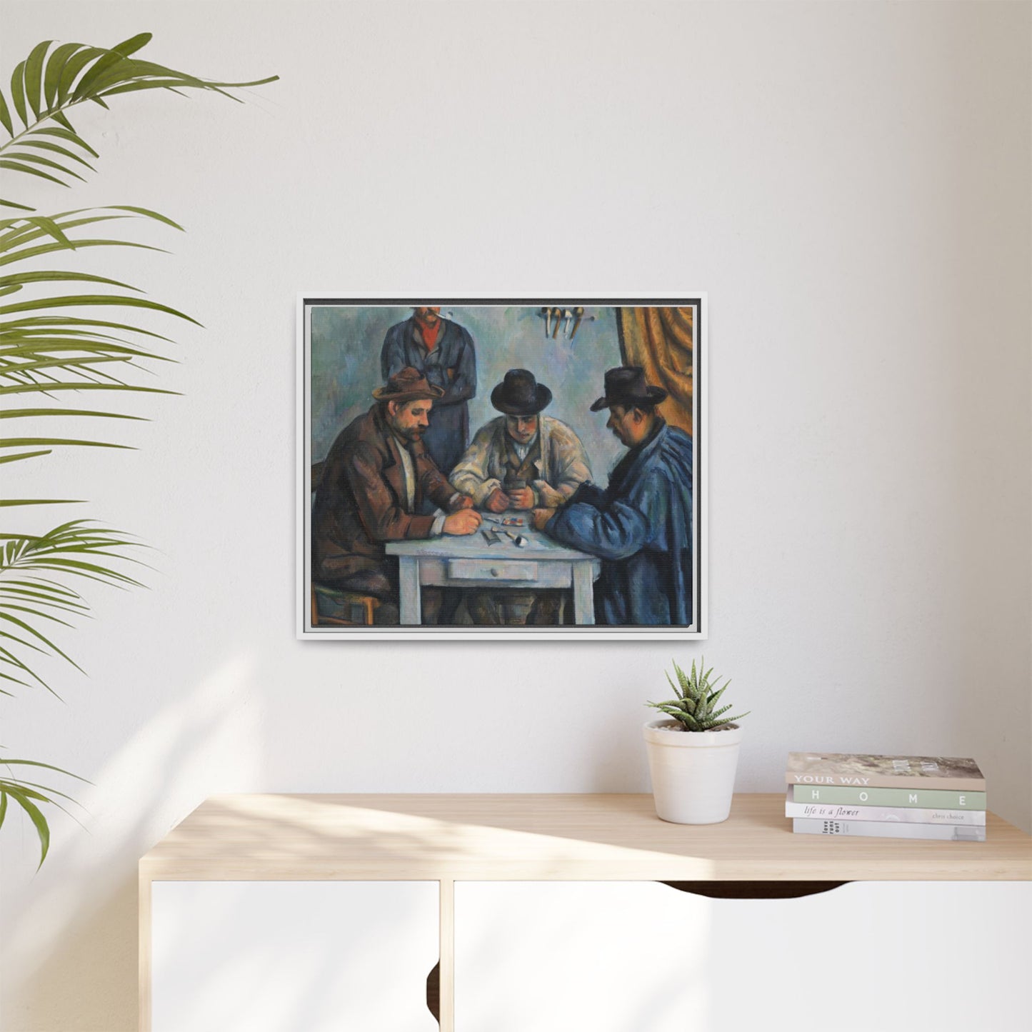 Cézanne, Paul - The Card Players (1892) - Matte Canvas, Framed