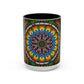 Pacio, Adam - Emerald Arrows Mandala - Colorful Accent Mugs