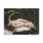 Courbet, Gustave - Woman with a Parrot (1866) - Canvas Block, unframed