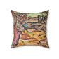 Braque, Georges - Olive Tree near L'Estaque (1906) - Suede Square Pillow