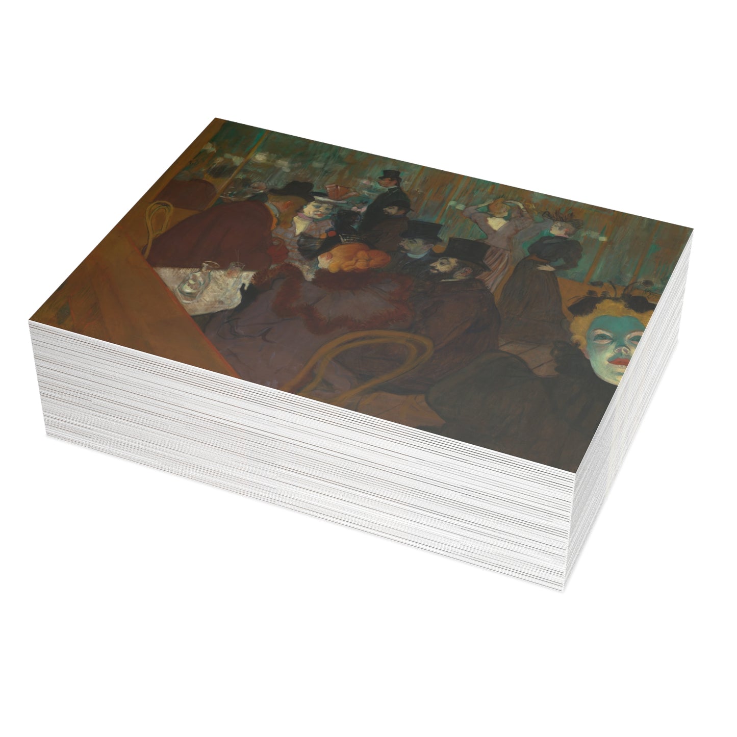 Toulouse-Lautrec, Henri - At the Moulin Rouge (1892) - Postcard Bundles with Envelopes Included