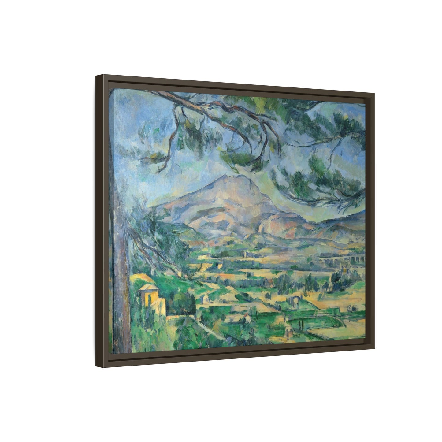 Cézanne, Paul - Mont Sainte-Victoire with Large Pine (1887) - Matte Canvas, Framed
