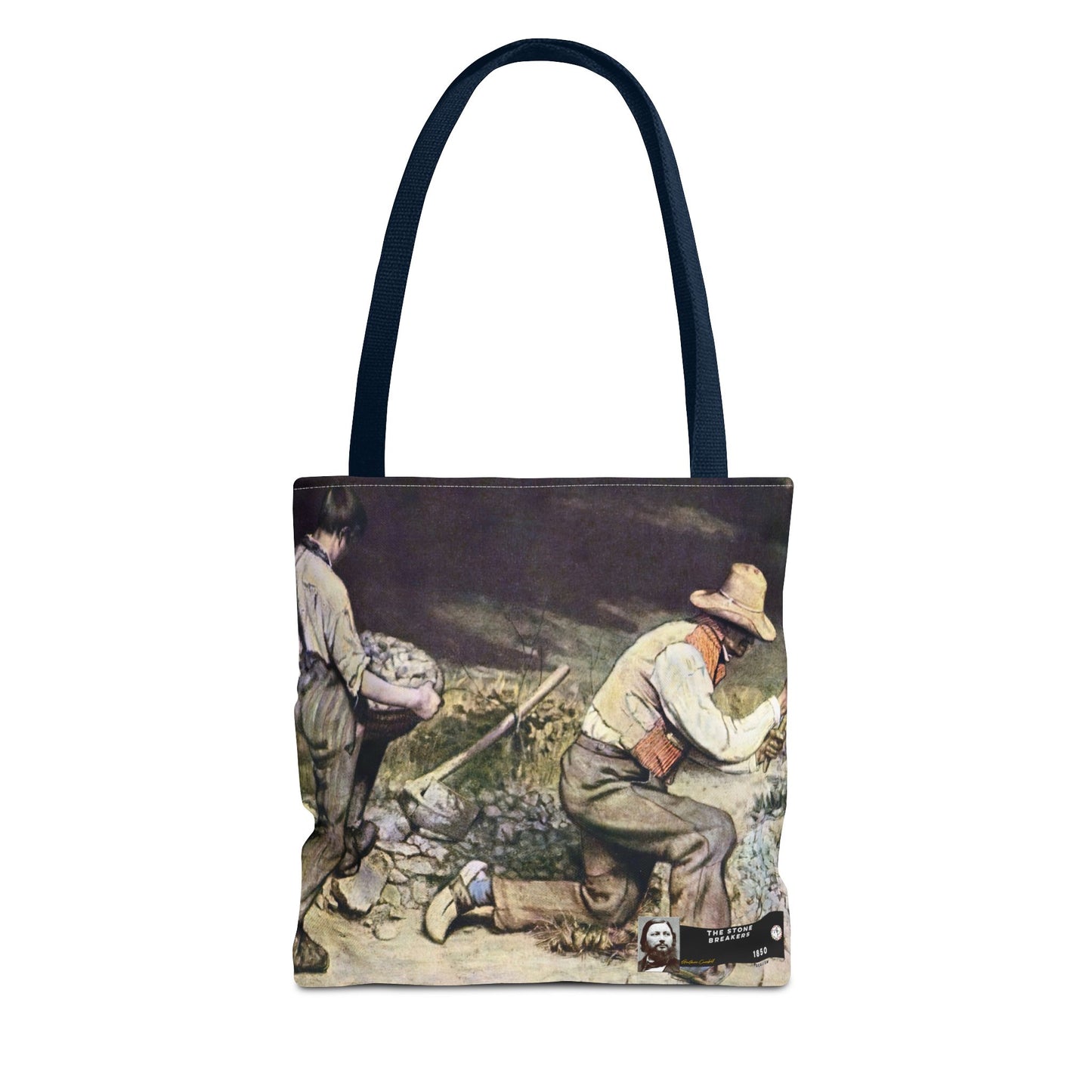 Courbet, Gustave - The Stone Breakers (1850) - Tote Bag