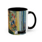 Van Gogh, Vincent - Self Portrait with Bandaged Ear (1889) - Colorful Accent Mugs
