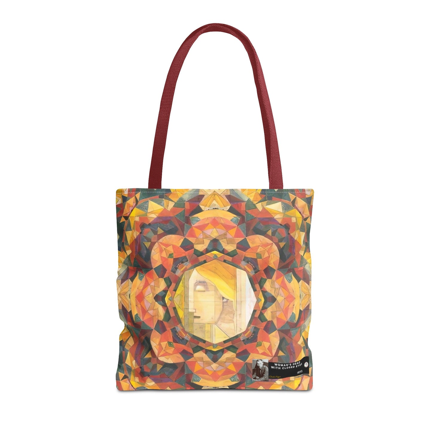 Filiger, Charles - Woman’s Head with Closed Eyes (1893) - Tote Bag