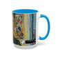 Van Gogh, Vincent - Self Portrait with Bandaged Ear (1889) - Colorful Accent Mugs