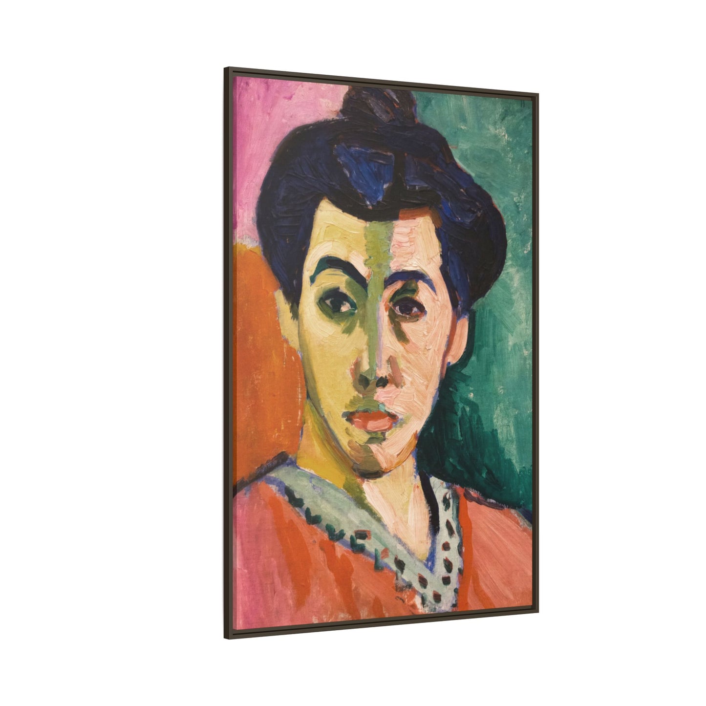 Matisse, Henri - The Green Stripe (1905) - Matte Canvas, Framed