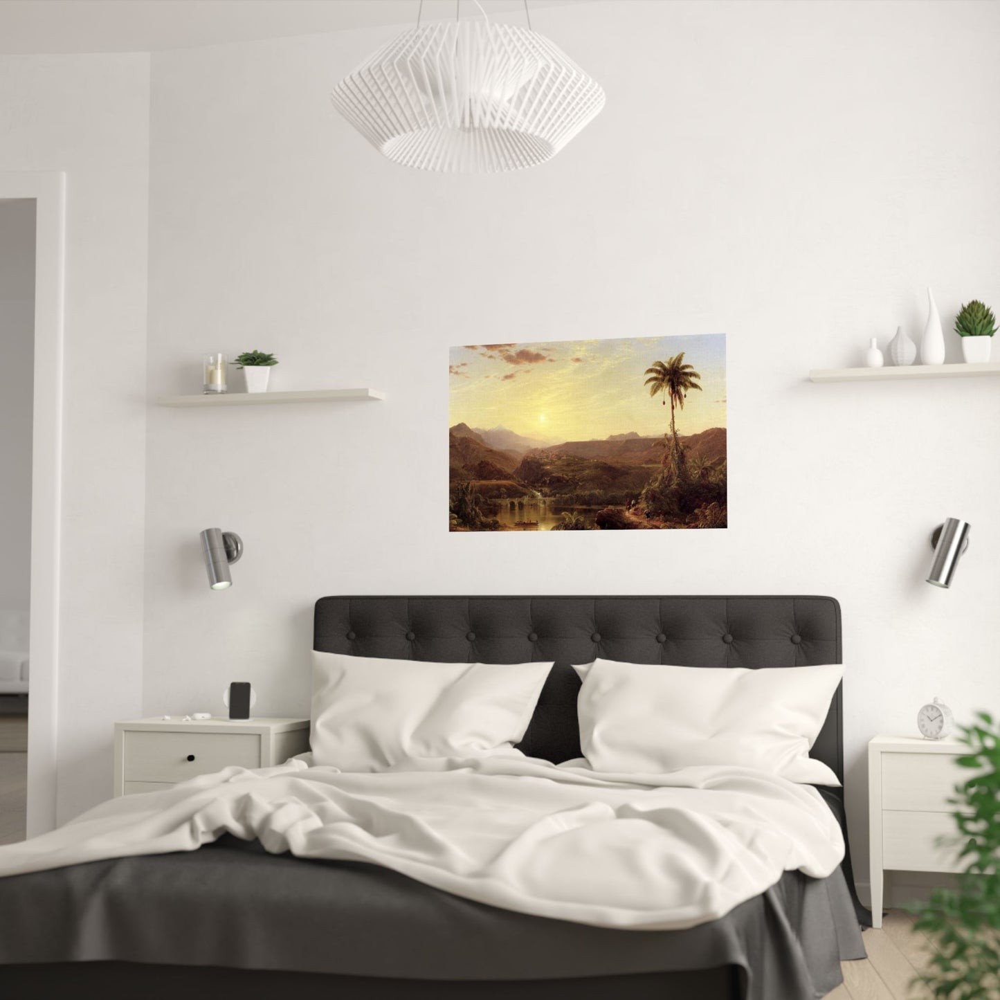 Church, Frederic Edwin - The Cordilleras - Sunrise (1853) - Satin Posters