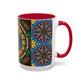Pacio, Adam - Emerald Arrows Mandala - Colorful Accent Mugs