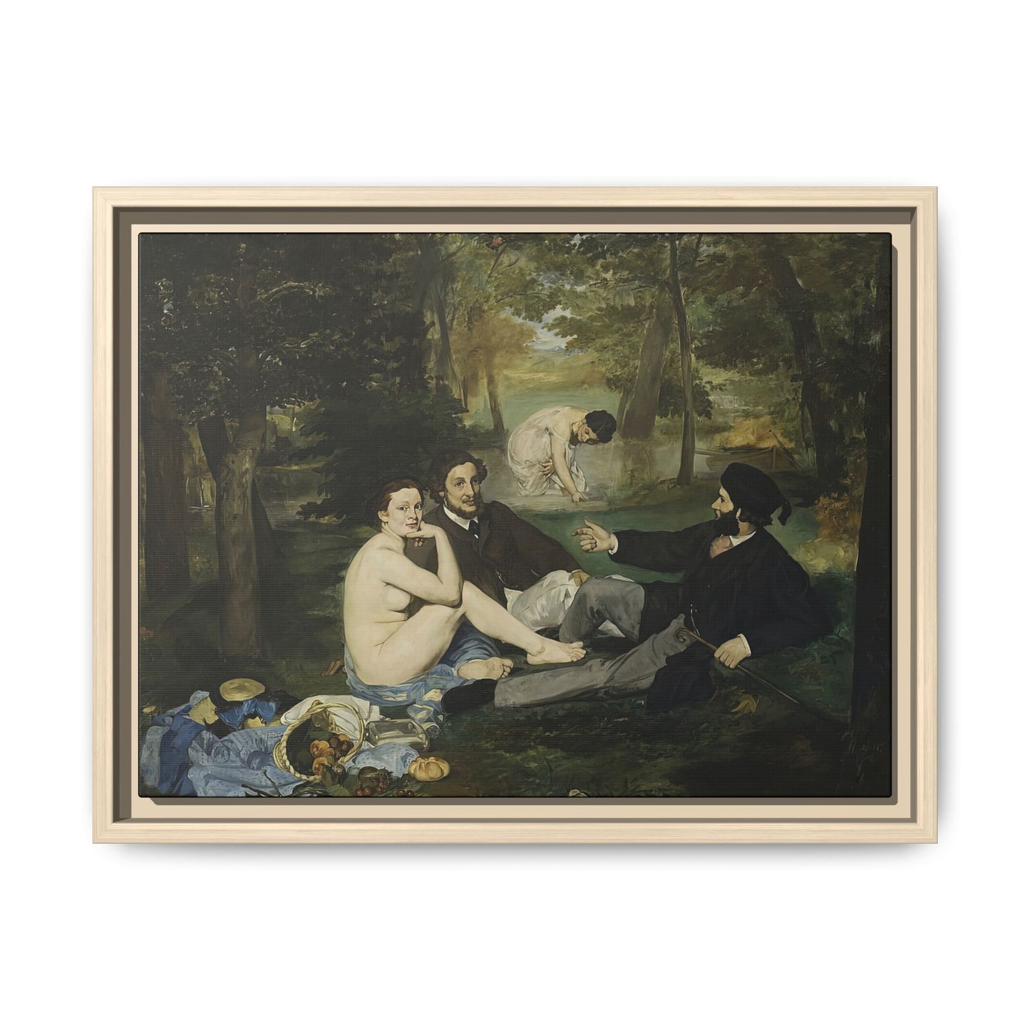Manet, Édouard - Luncheon on the Grass (1863) - Matte Canvas, Framed