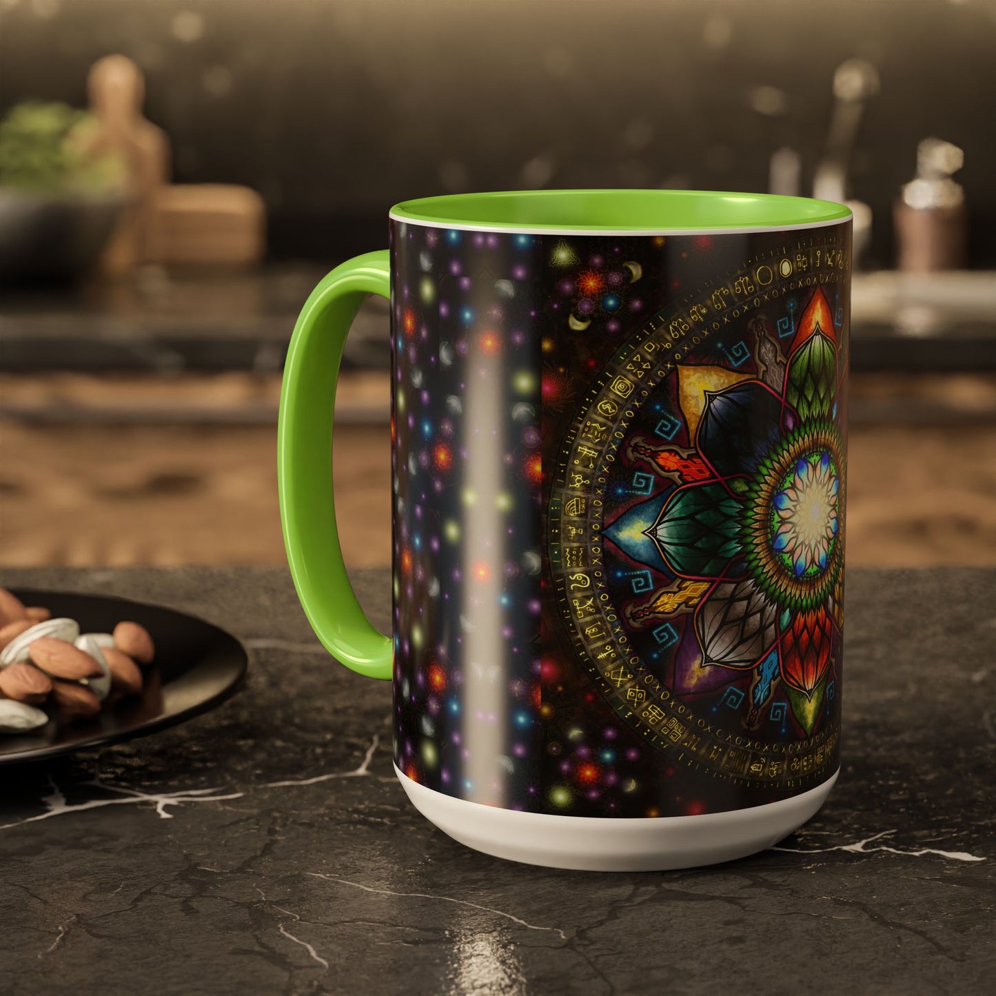 Pacio, Adam - Mystic Jewel Mandala - Colorful Accent Mugs