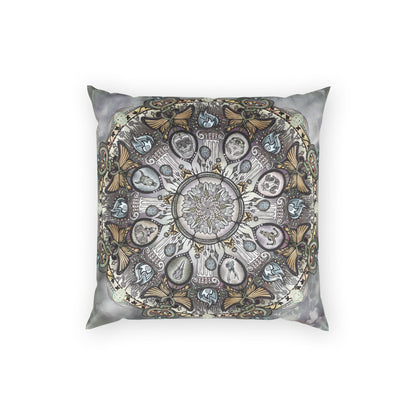 Pacio, Adam - Memento Mori Mandala - Poly Velvet Pillow