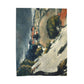 Cézanne, Paul - L’Estaque, Melting Snow (1870) - Velveteen Plush Blanket