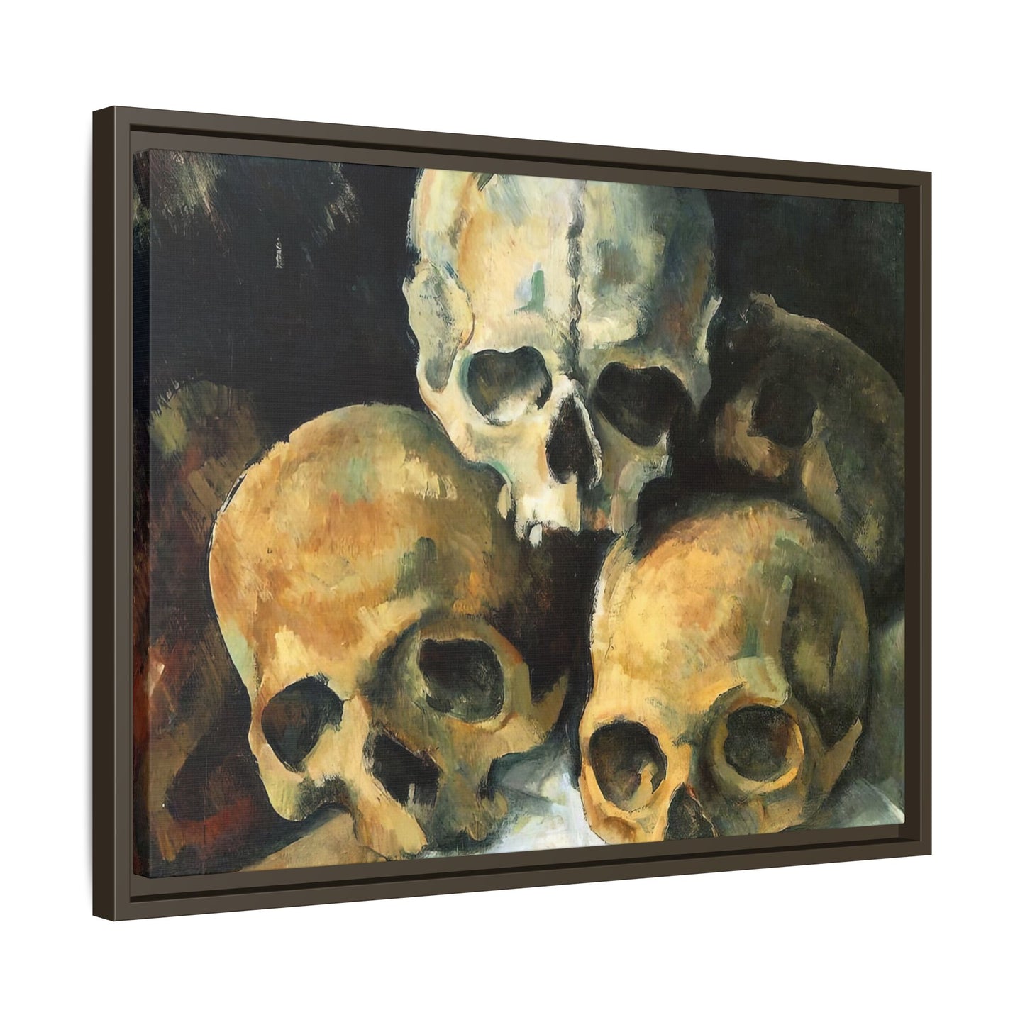 Cézanne, Paul - Pyramid of Skulls (1901) - Matte Canvas, Framed