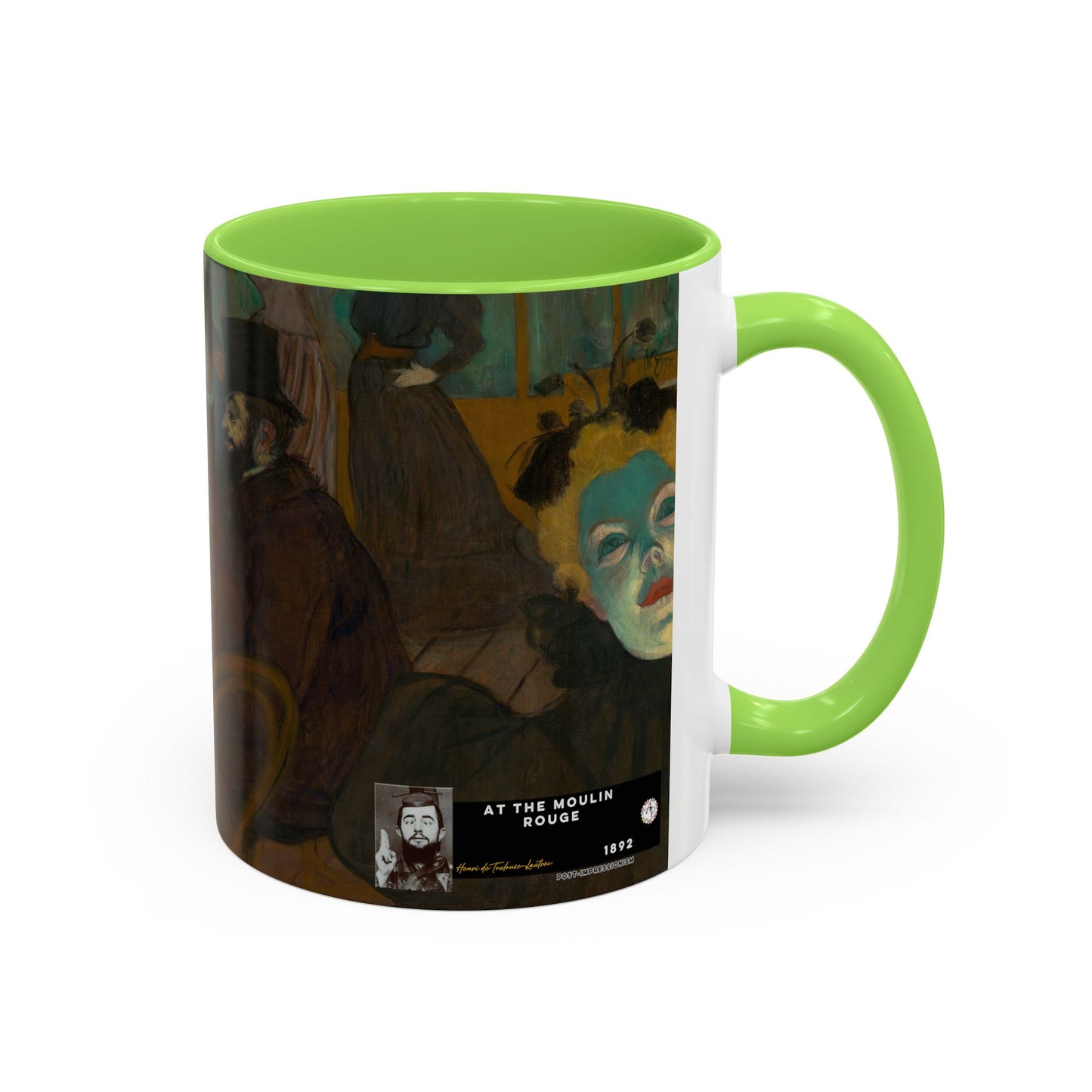 Toulouse-Lautrec, Henri - At the Moulin Rouge (1892) - Colorful Accent Mugs