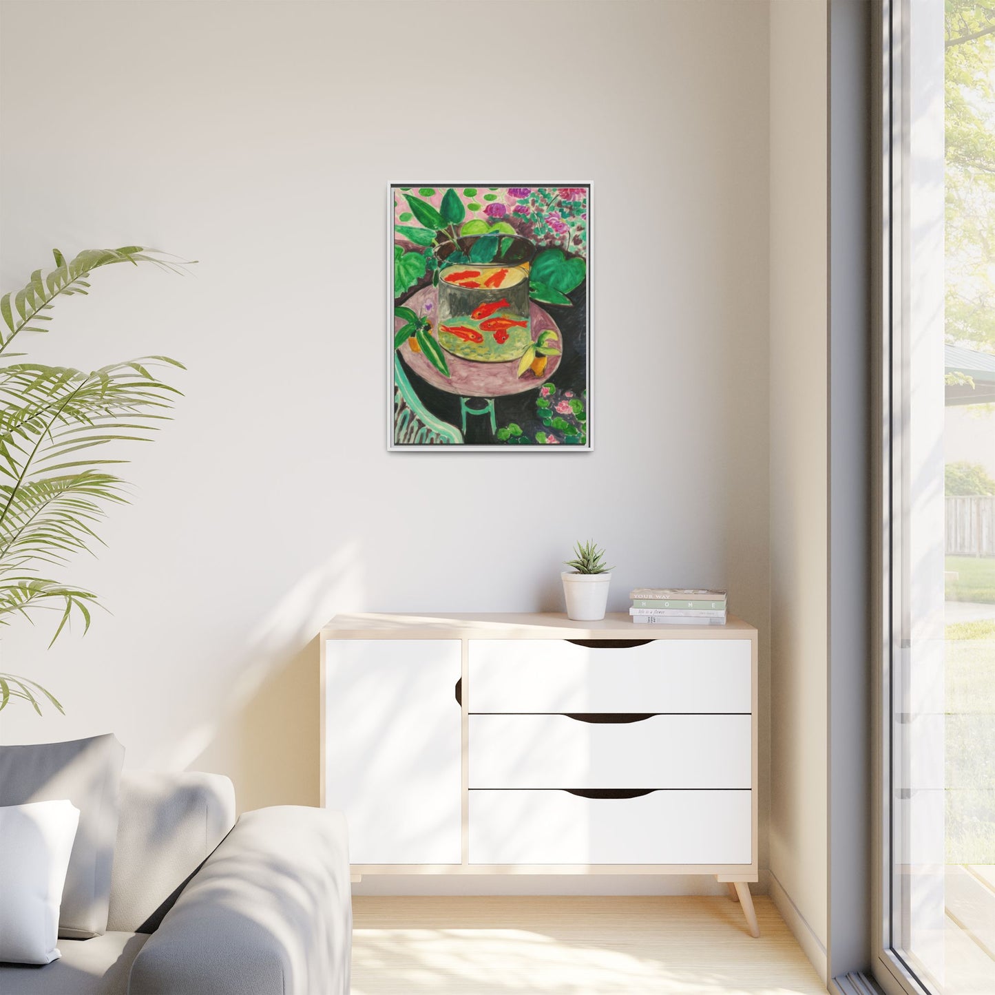 Matisse, Henri - The Goldfish (1912) - Matte Canvas, Framed