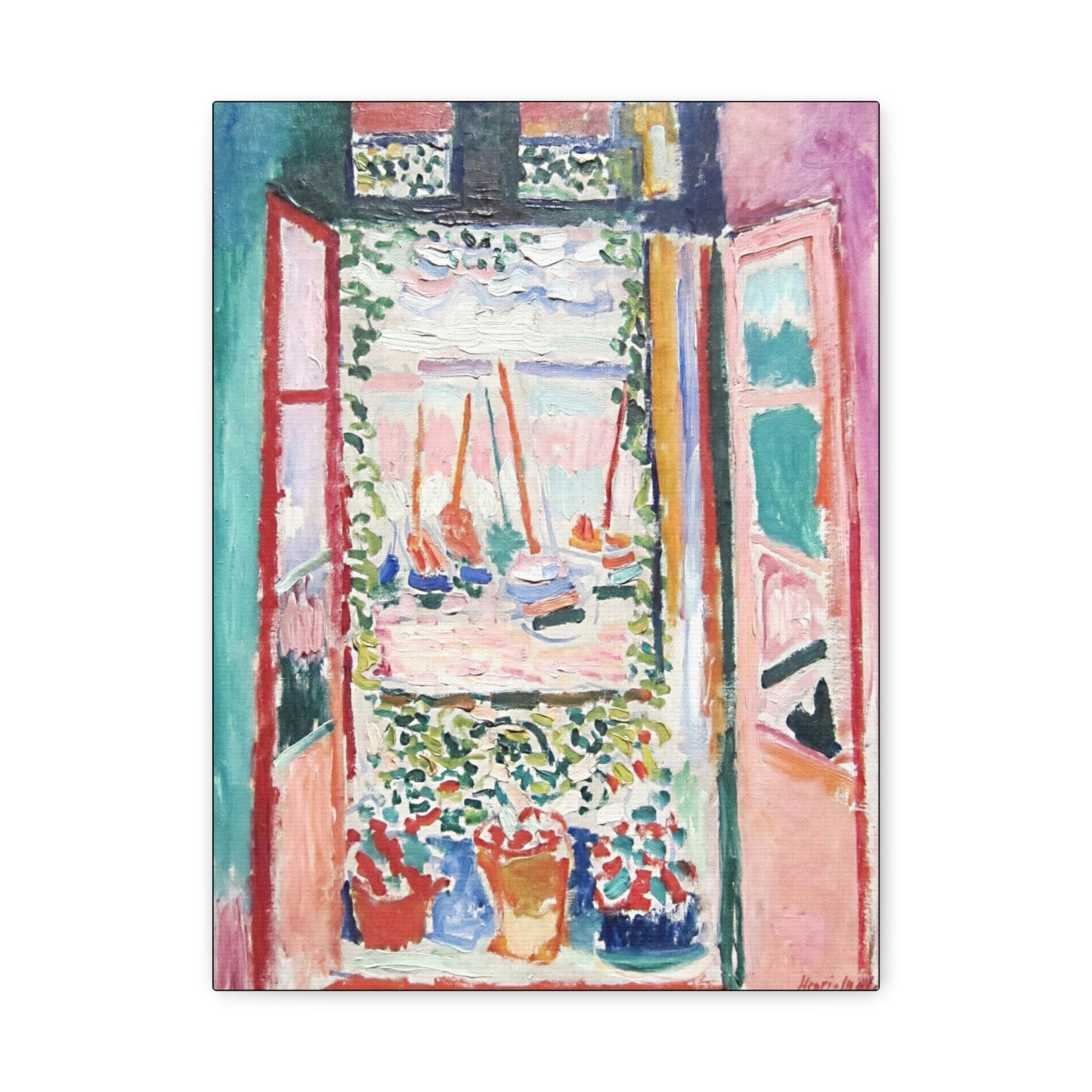 Matisse, Henri - Open Window, Collioure (1905) - Canvas Block, unframed