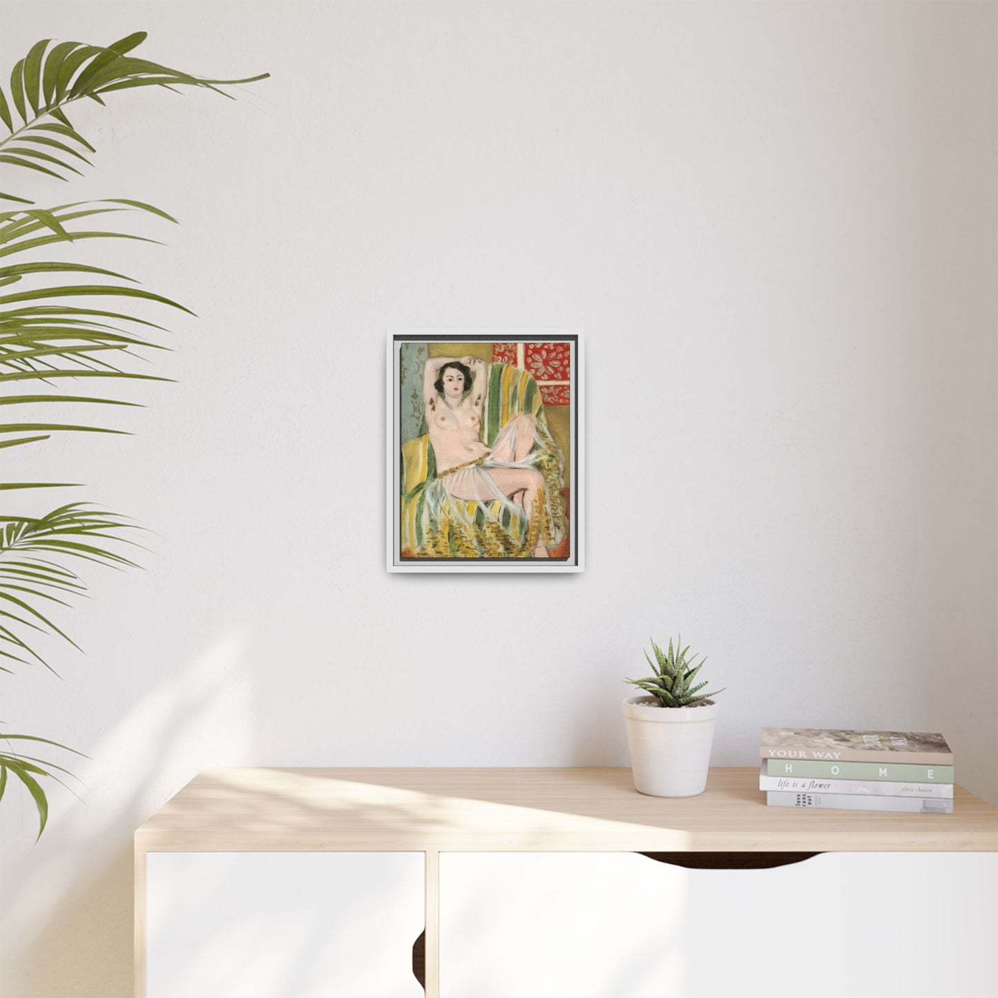 Matisse, Henri - Odalisque with Raised Arms (1923) - Matte Canvas, Framed