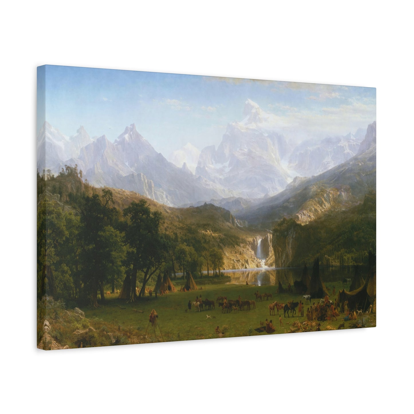 Bierstadt, Albert - The Rocky Mountains, Lander’s Peak (1863) - Canvas Block, unframed