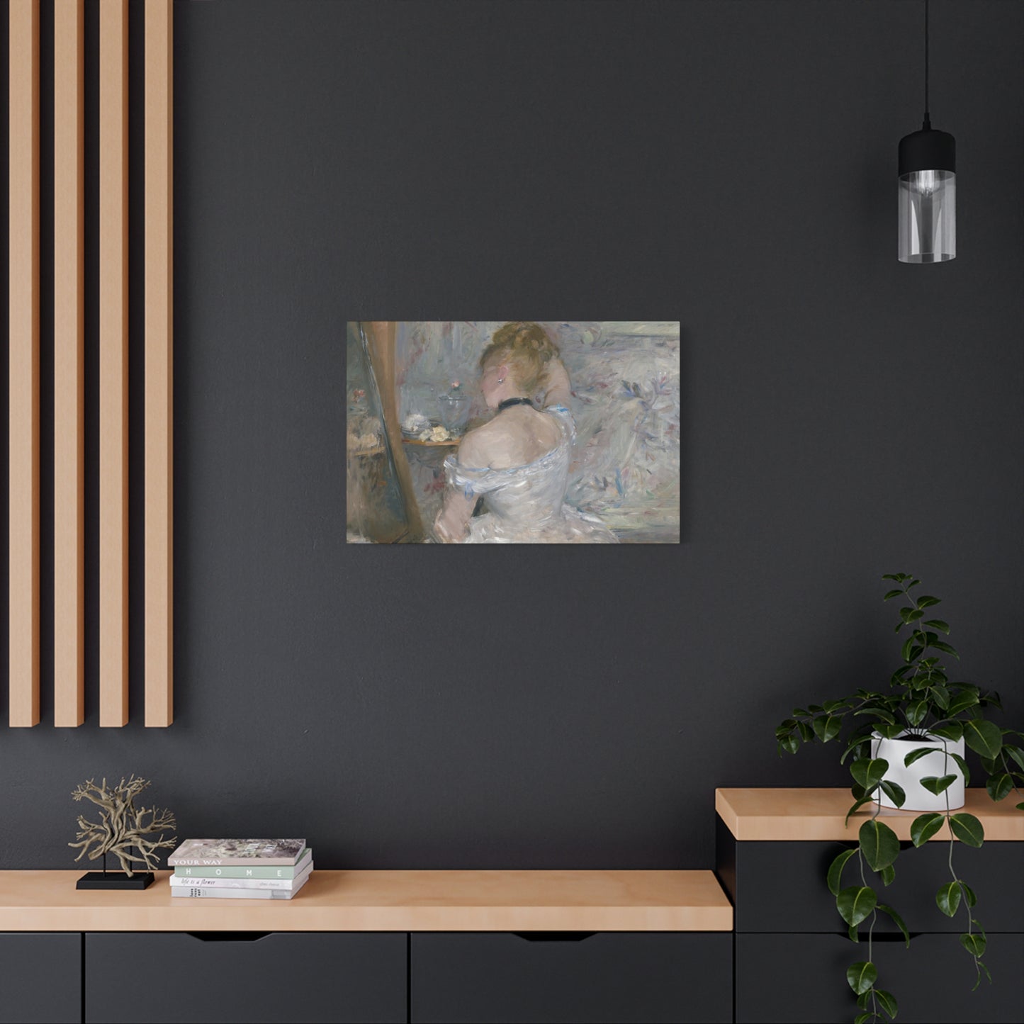 Morisot, Berthe - Woman at Her Toilette (1880) - Canvas Block, unframed
