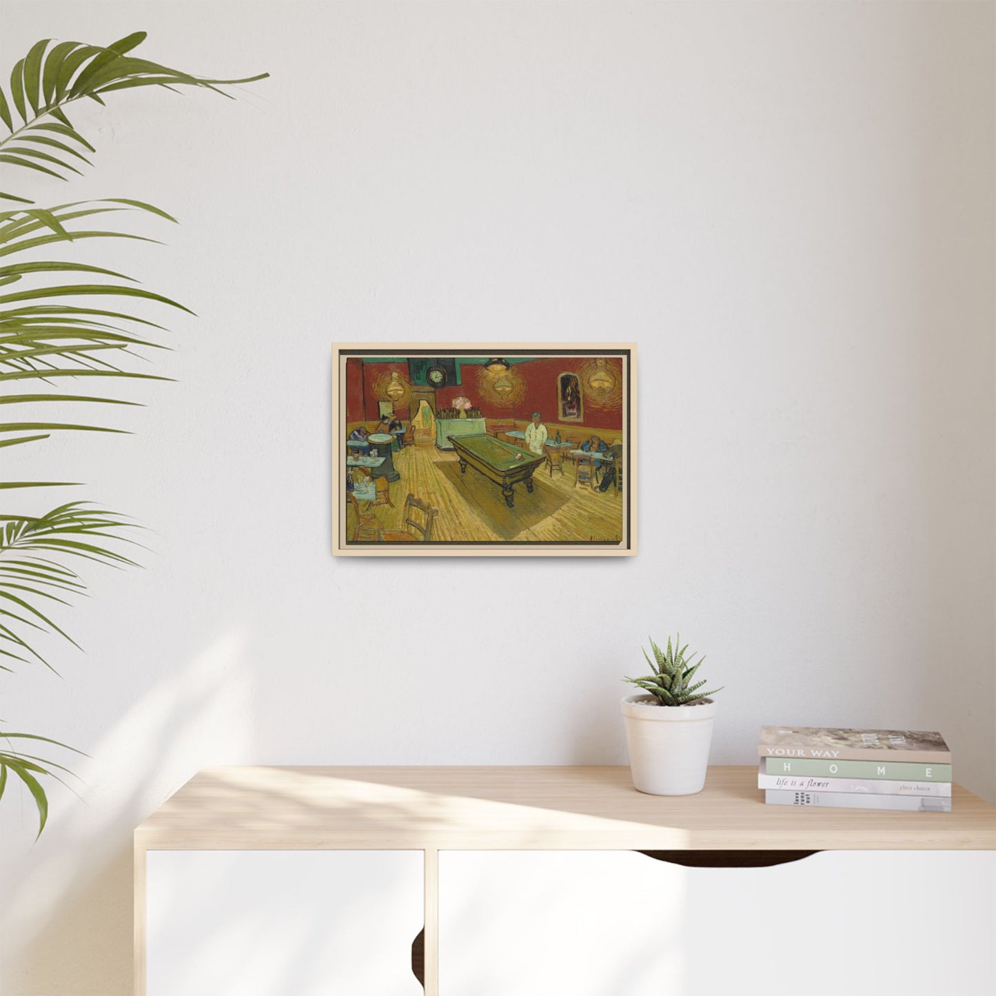 Van Gogh, Vincent - The Night Cafe (1888) - Matte Canvas, Framed
