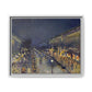 Pissarro, Camille - The Boulevard Montmartre At Night (1897) - Matte Canvas, Framed