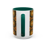 Monarch Butterfly Mandala - Colorful Accent Mugs