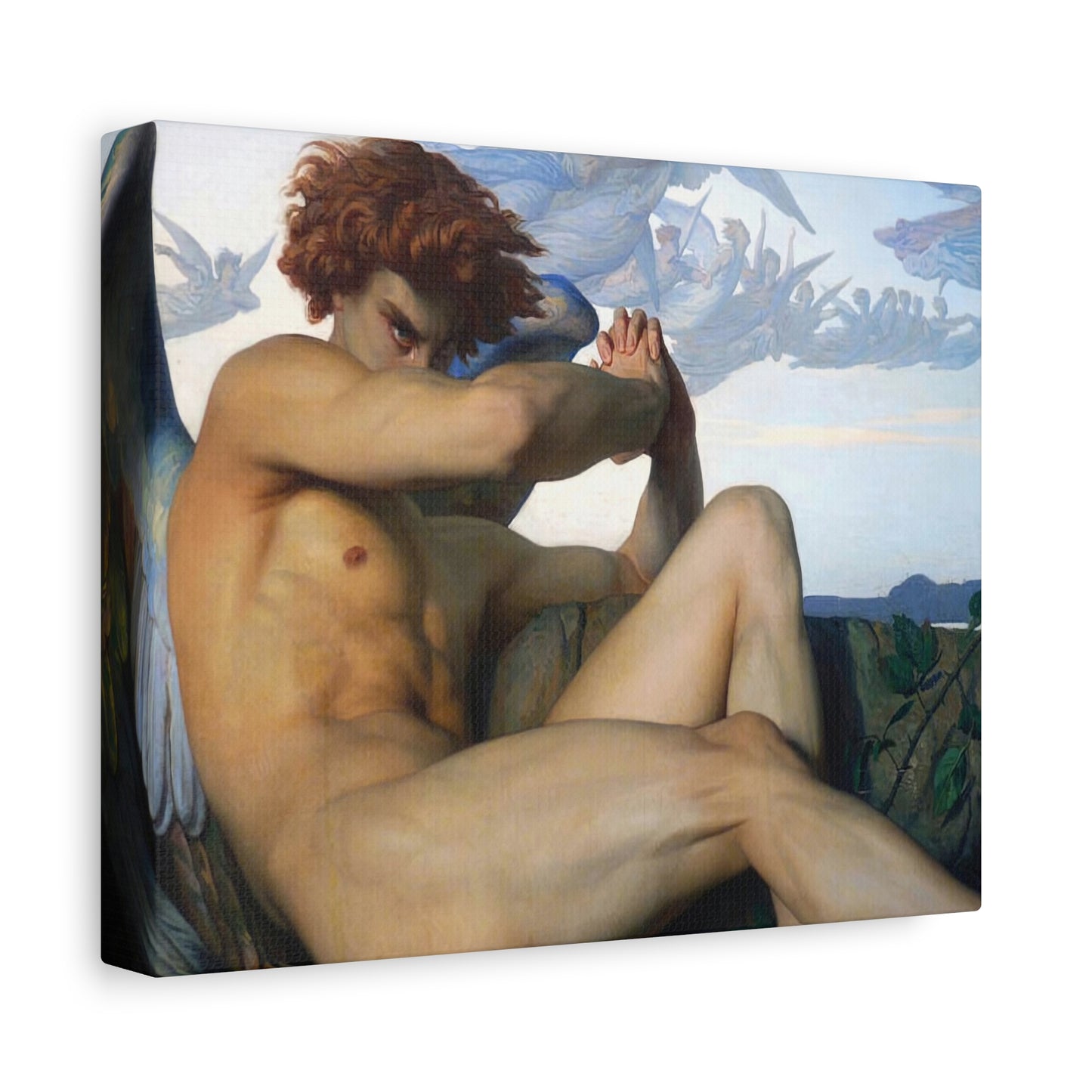 Cabanel, Alexandre - The Fallen Angel (1847) - Canvas Block, unframed