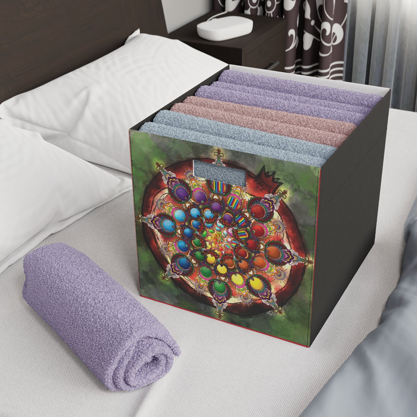 Seeds of Pride Mandala - Felt Storage Box