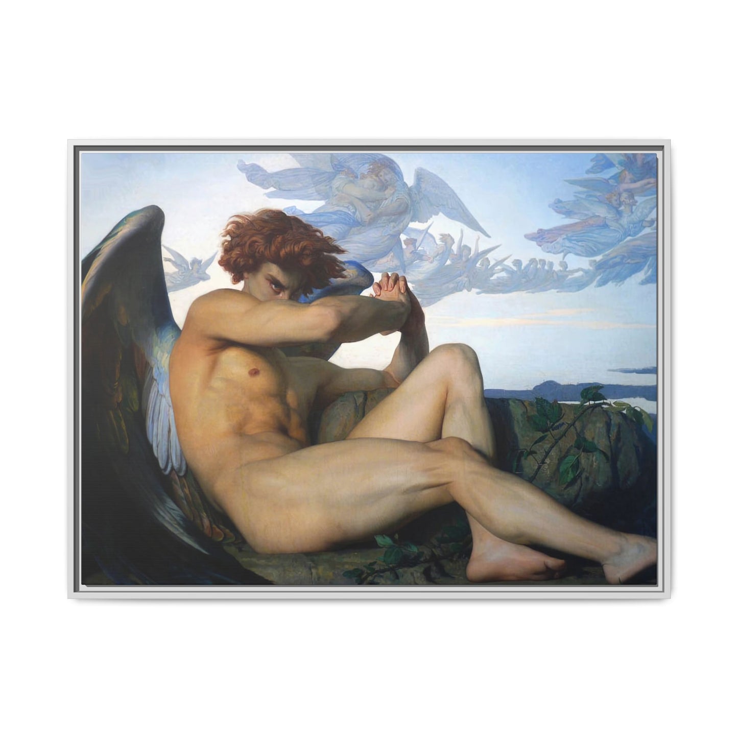 Cabanel, Alexandre - The Fallen Angel (1847) - Matte Canvas, Framed
