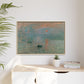 Monet, Claude - Impression, Sunrise (1872) - Matte Canvas, Framed