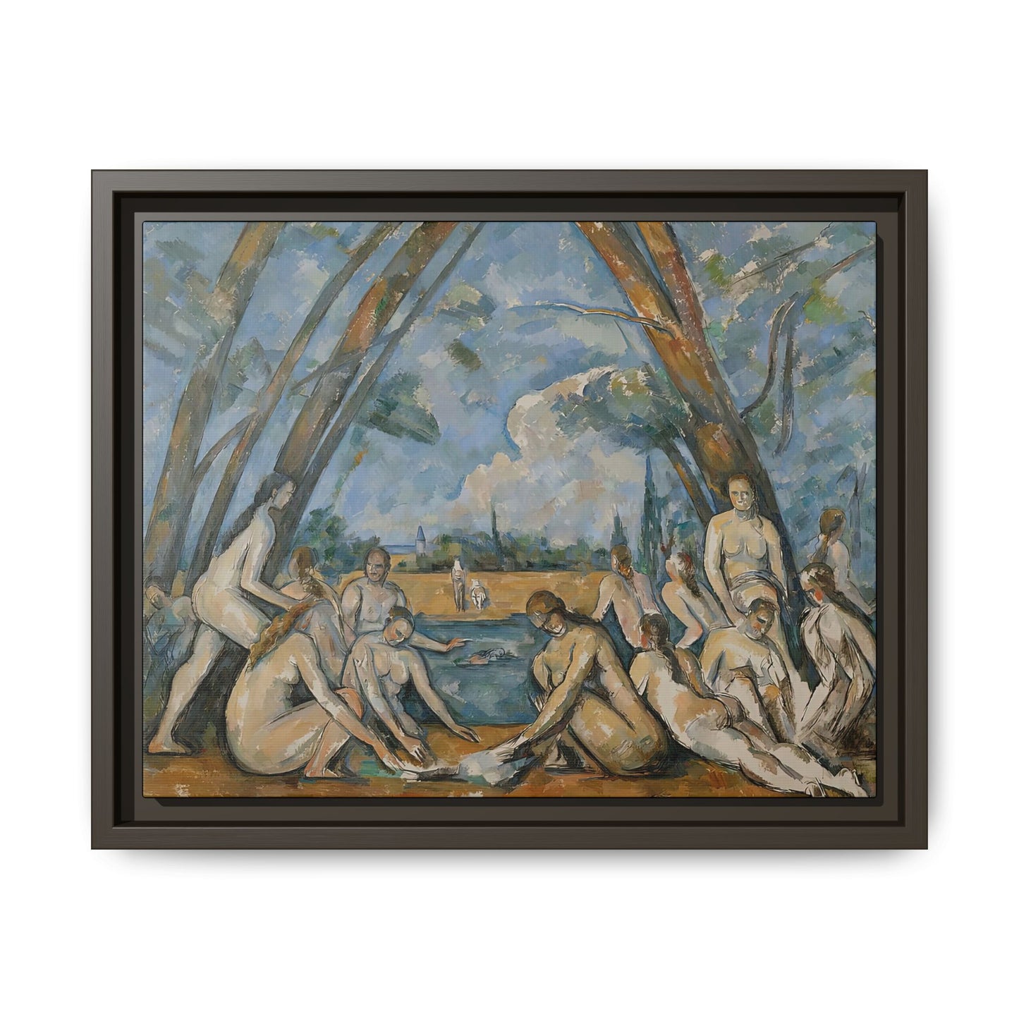 Cézanne, Paul - The Large Bathers (1906) - Matte Canvas, Framed