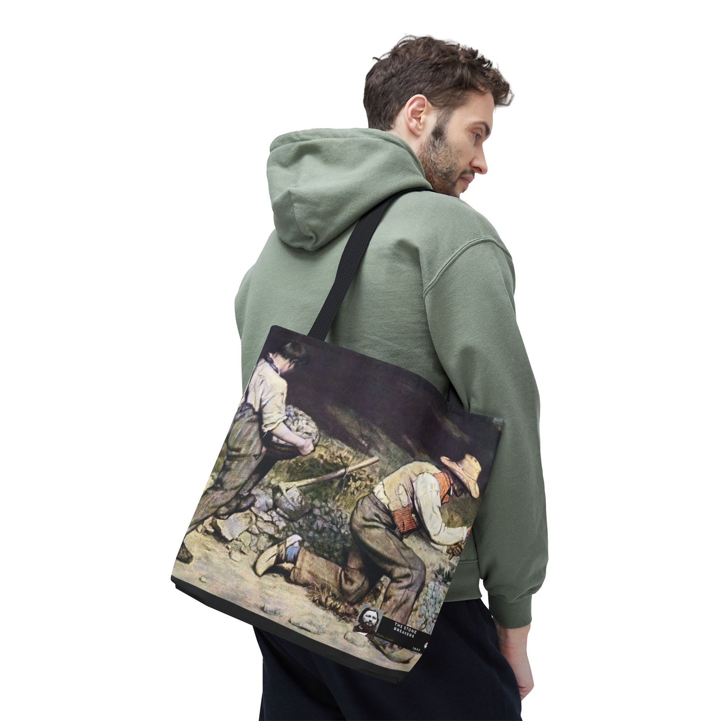 Courbet, Gustave - The Stone Breakers (1850) - Tote Bag
