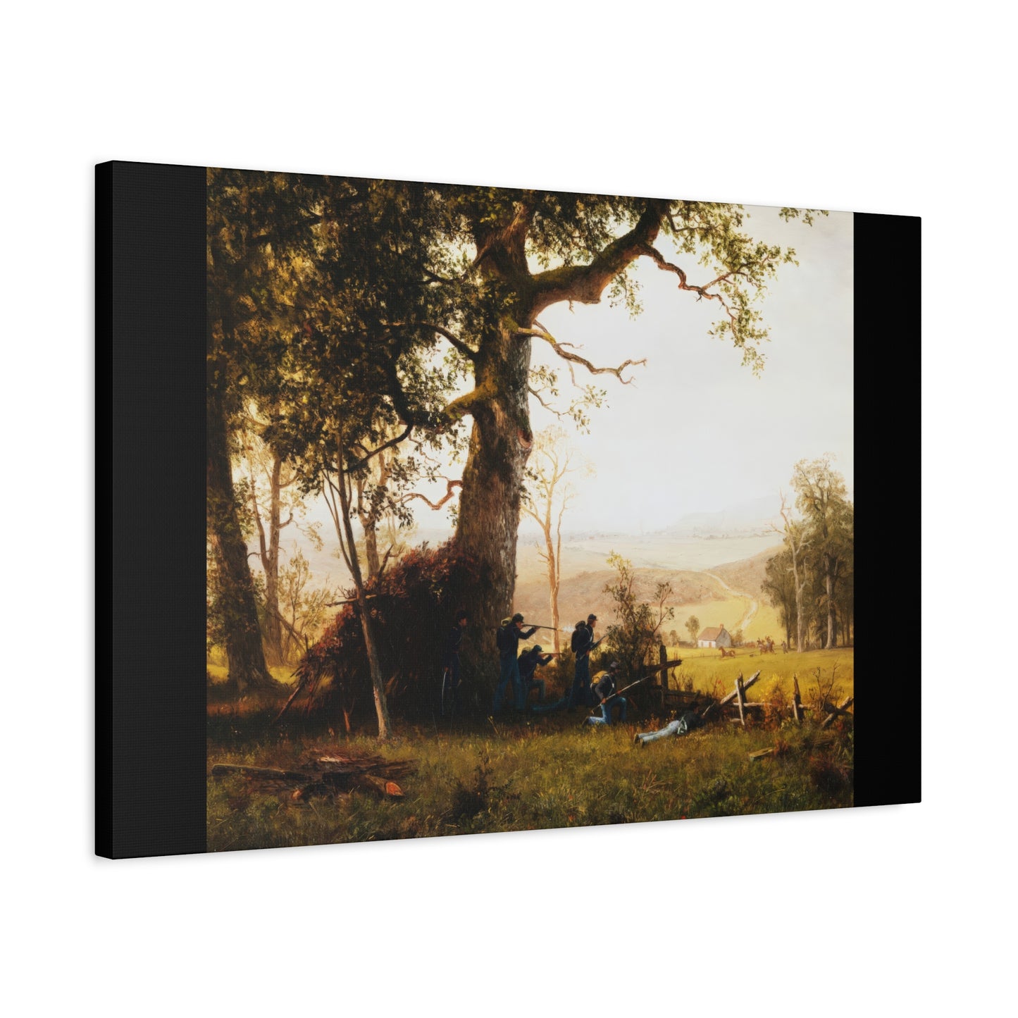 Bierstadt, Albert -  Guerrilla Warfare (1861) - Canvas Block, unframed