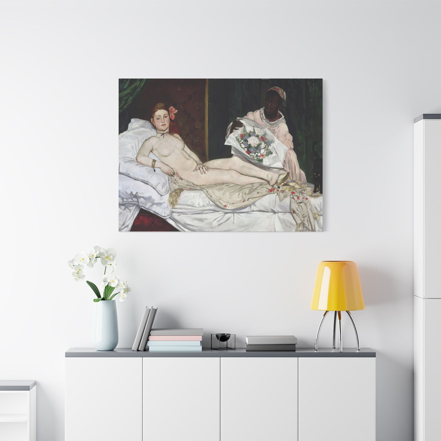 Manet, Édouard - Olympia (1870) - Canvas Block, unframed