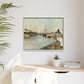 Morisot, Berthe - The Harbor at Lorient (1869) - Matte Canvas, Framed