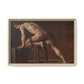 Courbet, Gustave - Study of a Nude Man (1840) - Matte Canvas, Framed