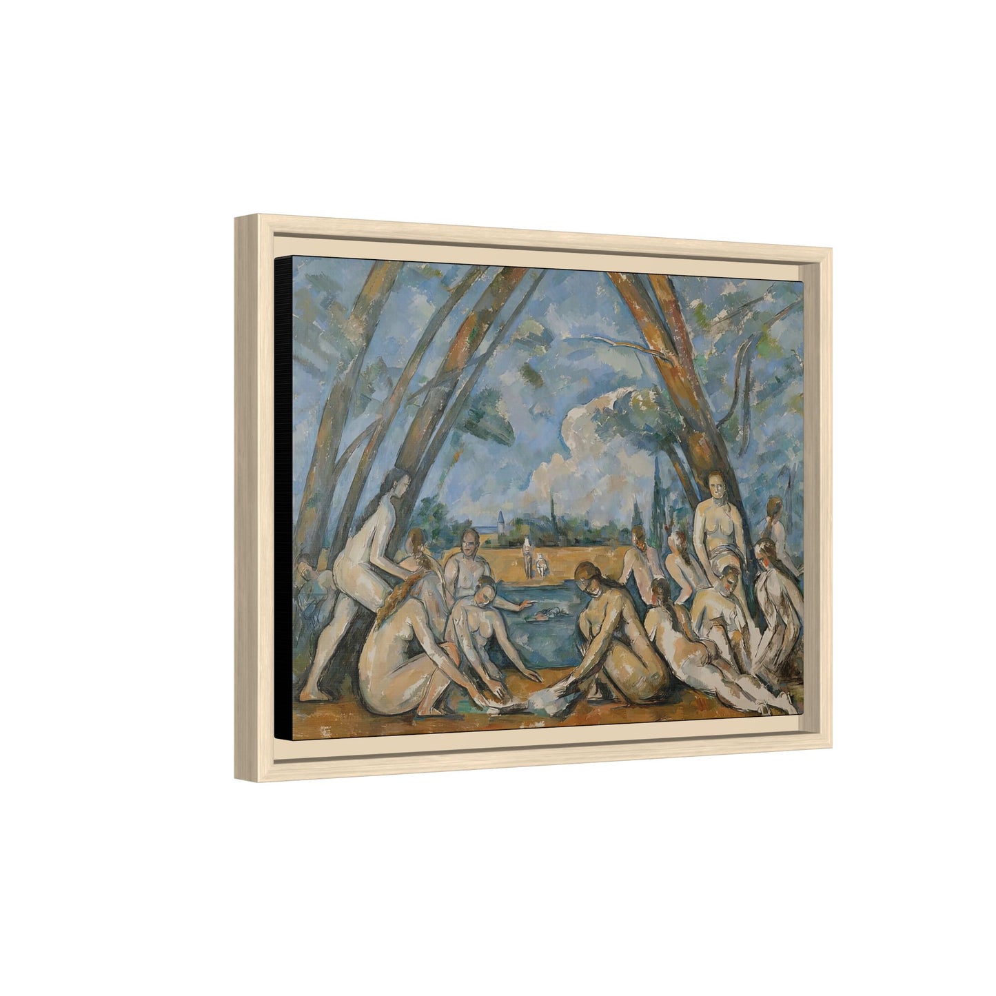 Cézanne, Paul - The Large Bathers (1906) - Matte Canvas, Framed