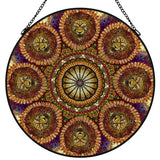 Lion Summer Mandala - Stained Glass Suncatcher